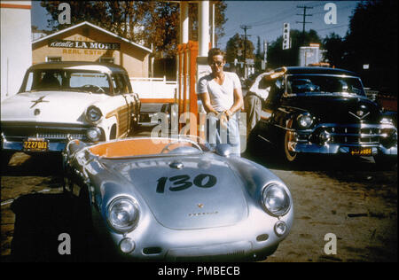 James Dean on the day of his death September 30, 1955 in Sherman