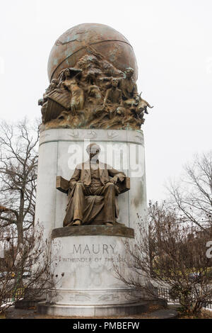 Matthew Fontaine Maury Monument Richmond Virginia Stock Photo