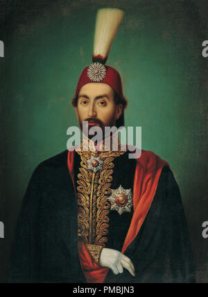 Sultan Abdülmecid I. Date/Period: Mid-19th Century. Painting. Oil on canvas. Height: 815 mm (32.08 in); Width: 600 mm (23.62 in). Author: UNKNOWN. ANONYMOUS. Stock Photo