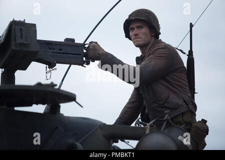 Sergeant Miles (Scott Eastwood) in Columbia Pictures' FURY Stock Photo