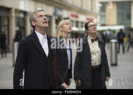 Peter Capaldi, Jemma Redgrave, Ingrid Oliver, 'Doctor Who', Season 8 Stock Photo