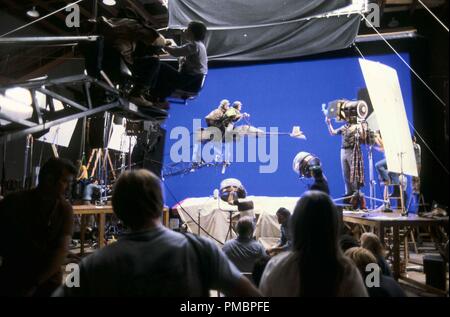 Mark Hamill and Carrie Fisher sit atop a speeder bike prop in Star Wars Episode VI Return of the Jedi 1983 File Reference 32603 485THA Stock Photo Alamy