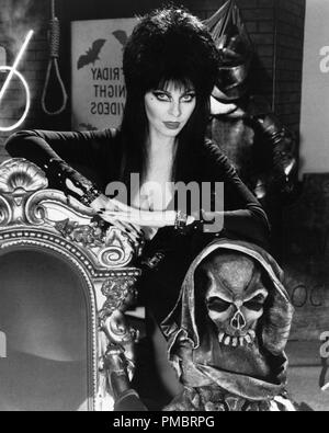 Publicity photo of Elvira (Cassandra Peterson) used to promote Elvira's
