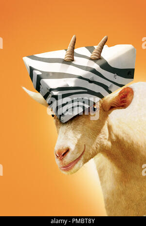 FRANNY the goat, voiced by WHOOPI GOLDBERG in Alcon Entertainment's live action / CGI animation family motion picture 'Racing Stripes,' distributed by Warner Bros. Pictures. (2004) Stock Photo