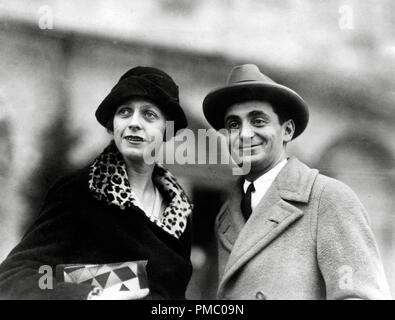 Irving Berlin with his wife Ellin Mackay on their honeymoon in 1926 File Reference # 33480 936THA Stock Photo