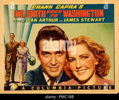 James Stewart, Jean Arthur,  Mr. Smith Goes to Washington (Columbia, 1939). Lobby Card  File Reference # 33595 244THA Stock Photo