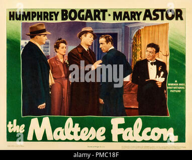 Humphrey Bogart,  The Maltese Falcon (Warner Brothers, 1941). Lobby Card  File Reference # 33595 248THA Stock Photo