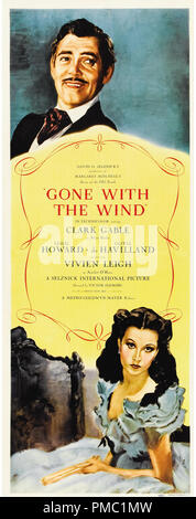 Clark Gable, Vivien Leigh,  Gone with the Wind (MGM, 1939). Poster  File Reference # 33595 596THA Stock Photo