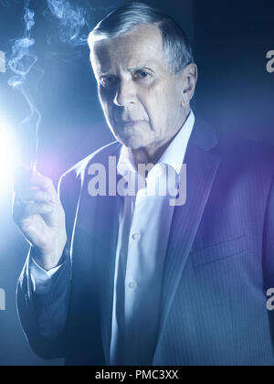 who is cigarette smoking man THE X-FILES: William B. Davis as Cigarette Smoking Man in THE X-FILES on  Fox. © 2018 Fox Broadcasting Co. Cr: Frank Ockenfels/Fox Stock Photo