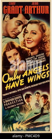 ONLY ANGELS HAVE WINGS, Cary Grant, Jean Arthur, 1939 Stock Photo - Alamy
