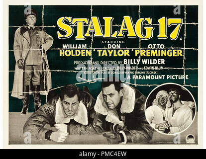 William Holden,  Stalag 17 (Paramount, 1953). British Lobby Card  File Reference # 33595 717THA Stock Photo