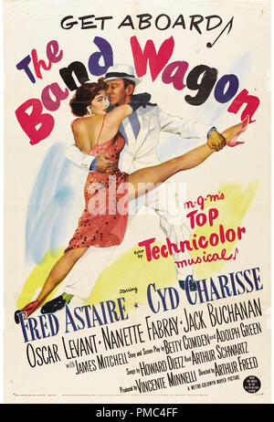 Fred Astaire, Cyd Charisse,  The Band Wagon (MGM, 1953). Poster  File Reference # 33595 734THA Stock Photo