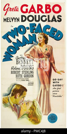 Greta Garbo,  Two-Faced Woman (MGM, 1941). Poster  File Reference # 33595 809THA Stock Photo
