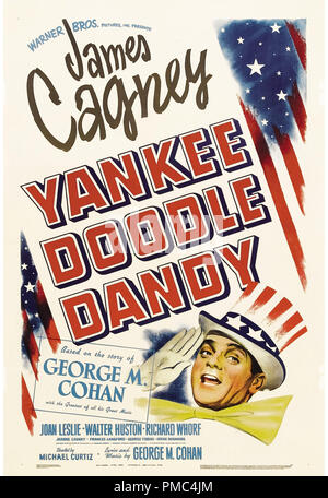 James Cagney,  Yankee Doodle Dandy (Warner Brothers, 1942). Poster  File Reference # 33595 820THA Stock Photo