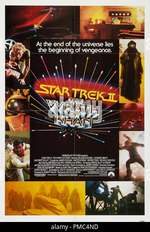 William Shatner, Ricardo Montalban,  Star Trek II: The Wrath of Khan (Paramount, 1982). Poster File Reference # 33595 895THA Stock Photo