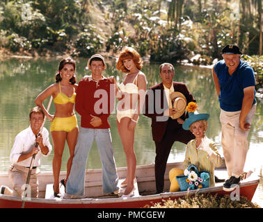 Russell Johnson,Dawn Wells,Bob Denver,Tina Louise,Jim Backus,Natalie Schafer, Alan Hale Jr. 'Gilligan's Island' (1965)  File Reference # 33536 839THA  For Editorial Use Only -  All Rights Reserved Stock Photo