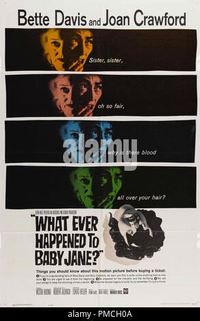 Joan Crawford, Bette Davis,  Whatever Happened to Baby Jane (Warner Brothers, 1962).  Poster   File Reference # 33635 237THA Stock Photo