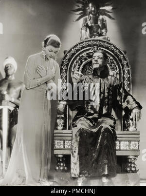 Myrna Loy, Boris Karloff,  The Mask of Fu Manchu (MGM, 1932). Stock Photo