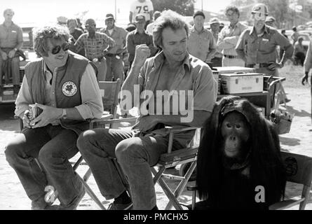 Director James Fargo, Clint Eastwood,  'Every Which Way But Loose' (1978)  Warner Bros.   File Reference # 33650 044THA  For Editorial Use Only -  All Rights Reserved Stock Photo