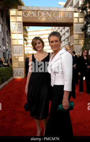 Arrivals at the 61st Annual  'Golden Globe Awards' 01-25-2004 Jamie Lee Curtis and daughter Annie, held at the Beverly Hilton Hotel in Beverly Hills, CA. File Reference # 1079 077PLX  For Editorial Use Only - Stock Photo