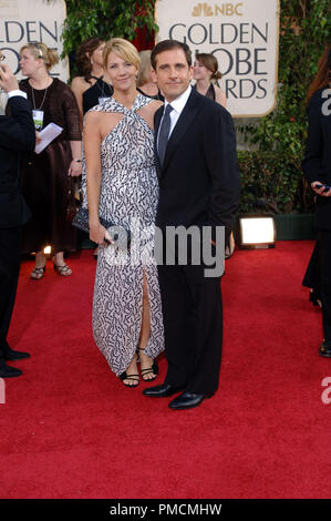 Arrivals at 'The 63rd Annual Golden Globe Awards' Nancy Walls, Steve Carell 01-16-2006  File Reference # 1081 099PLX  For Editorial Use Only - Stock Photo
