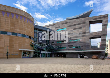 National Museum of New Zealand Te Papa Tongarewa Main Entrance in Capital Wellington, North Island Stock Photo