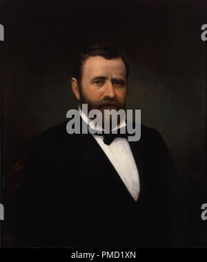 Ulysses Simpson Grant. Date/Period: Late 19th century. Painting. Oil on canvas. Height: 762 mm (30 in); Width: 636.52 mm (25.06 in). Author: UNKNOWN. Stock Photo