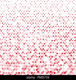 Abstract geometric red squares pattern on white background. Vector illustration Stock Vector