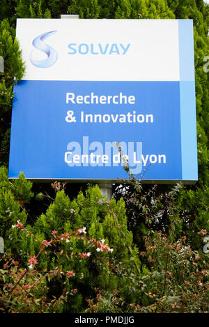 Solvay Research and Innovation Center, Saint-Fons, France Stock Photo