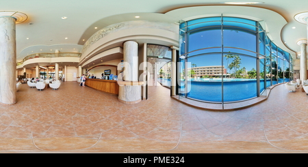 360 degree panoramic view of Nouvata Park Hotel Complex lobby