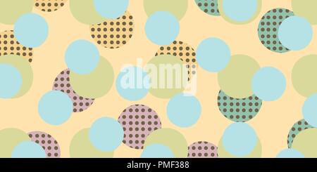 Pop art retro circles background Stock Vector