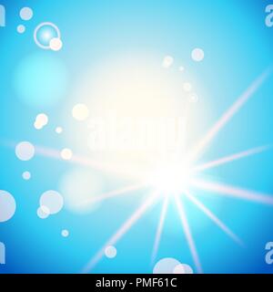 Blue summer sky Stock Vector