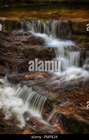 Detail from Sgwd y Pannwr waterfall Stock Photo