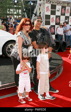 Speed Racer Premiere  Perla Ferrar, Cash Hudson, Slash, London Hudson 4-26-2008 / Nokia Theatre / Los Angeles, CA / Warner Brothers / Photo by Joseph Martinez File Reference # 23503 0073JM   For Editorial Use Only - Stock Photo