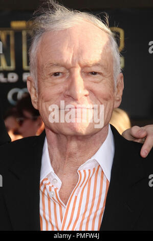 Hugh Hefner at the World Premiere of "Iron Man 2" held at the El