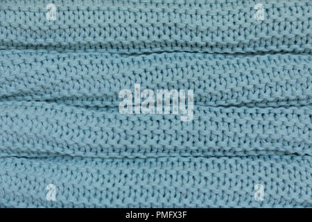 Warm and cozy Handmade knitted blankets, texture background Stock Photo