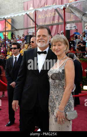 The Academy of Motion Picture Arts and Sciences Presents Academy Award Best Director nominee Taylor Hackford arrives with his wife Helen Mirren at the 77th Annual Academy Awards at the Kodak Theatre in Hollywood, CA on Sunday, February 27, 2005.  File Reference # 29997 112  For Editorial Use Only -  All Rights Reserved Stock Photo