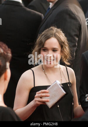 The Academy of Motion Picture Arts and Sciences Presents 'Academy Awards - 80th Annual' Ellen Page 2-24-08    File Reference # 30000 033  For Editorial Use Only -  All Rights Reserved Stock Photo