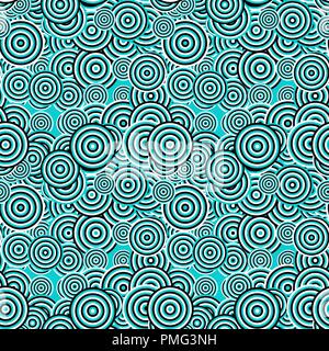 Seamless geometrical concentric ring pattern background - vector ...