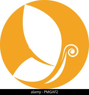Beauty Butterfly Logo Template Vector icon design Stock Vector