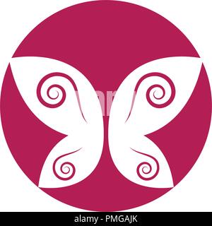 Beauty Butterfly Logo Template Vector icon design Stock Vector