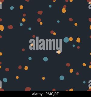 Seamless repeating pattern of color spots Stock Vector