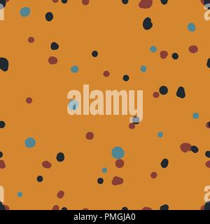 Seamless repeating pattern of color spots Stock Vector