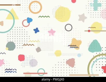 Abstract of colorful geometric pattern background, illustration vector eps10 Stock Vector