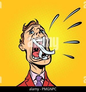 Tape over mouth Stock Vector Images - Alamy