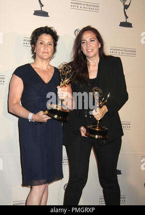 Wendy Melvoin, Lisa Coleman 08/21/10 '2010 Emmy Creative Arts Awards Press Room' @Nokia Theatre, Downtown LA Photo by Ima Kuroda/HNW / PictureLux   File Reference # 30436 096PLX   For Editorial Use Only -  All Rights Reserved Stock Photo