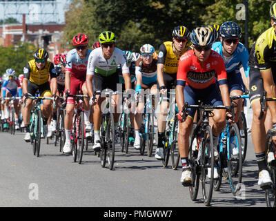 Montreal, Canada. Riders compete at the Grand Prix Cycliste race in Montreal, part of the UCI World tour. Stock Photo