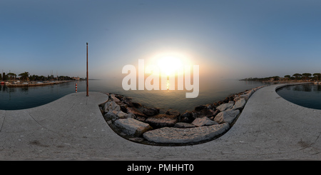 360 degree panoramic view of Lazise Tramonto