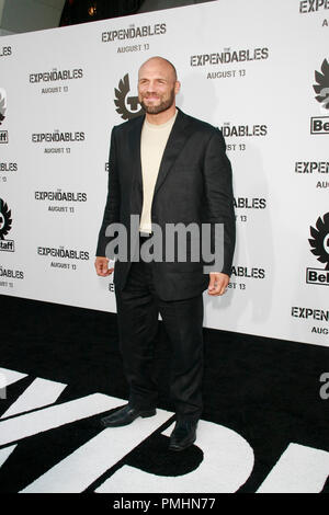 Randy Couture at the World Premiere of Lionsgate Films' 'The Expendables'. Arrivals held at Graumans Chinese Theatre in Hollywood, CA, August 3, 2010.  Photo © Joseph Martinez/Picturelux - All Rights Reserved.  File Reference # 30382 031JM   For Editorial Use Only - Stock Photo