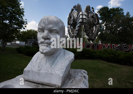 Lenin in Muzeum Park of Moscow, Russia Stock Photo